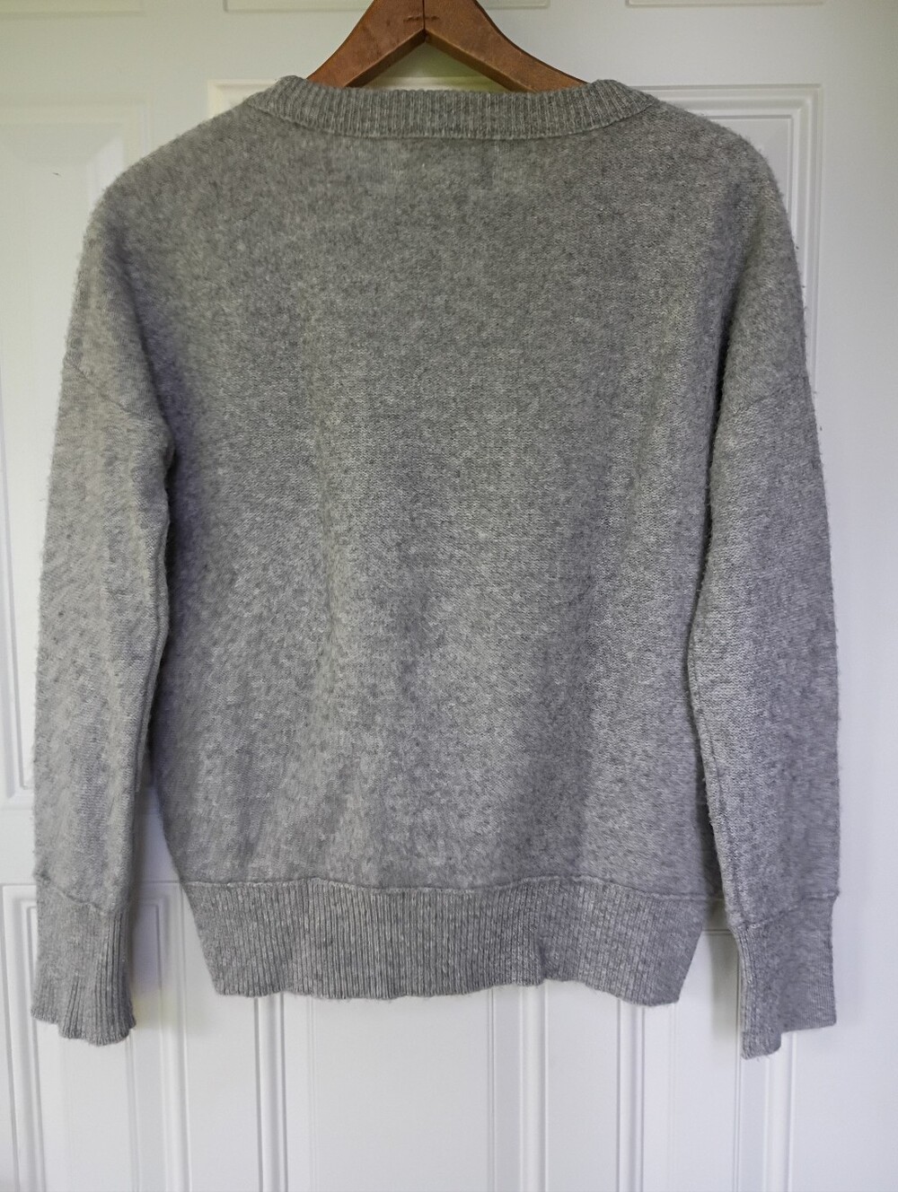 Rachel Zoe 2-Ply Cashmere Sweater Grey Pullover Knit Women Sz Small - Picture 2 of 8